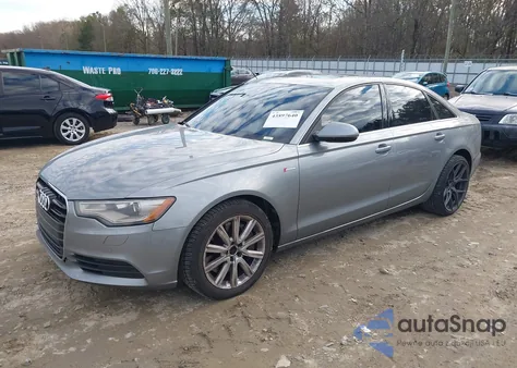 2014 Audi A6 3.0T Premium Plus from USA, damaged, VIN WAUFGAFC8EN138423